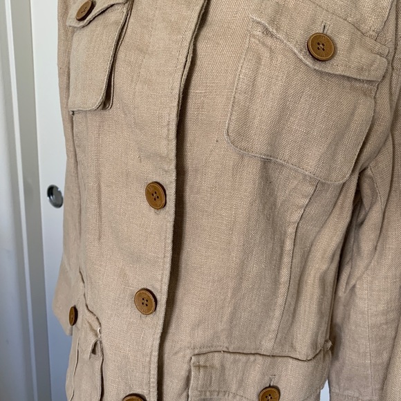 Cream Flax Jacket from BR - Picture 2 of 10